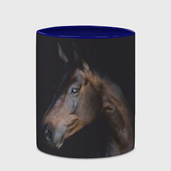 Кружка 3D Лошадь Благородство, цвет: 3D-белый + синий — фото 2