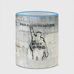 Кружка 3D Battle of Los Angeles - Rage Against the Machine, цвет: 3D-небесно-голубой кант — фото 2