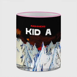 Кружка 3D Kid A - Radiohead, цвет: 3D-розовый кант — фото 2