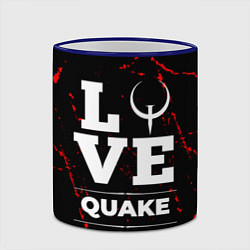 Кружка 3D Quake Love Классика, цвет: 3D-синий кант — фото 2
