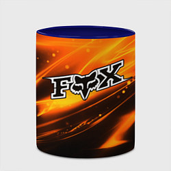 Кружка 3D FOX RACING - ФОКС СИЯНИЕ, цвет: 3D-белый + синий — фото 2