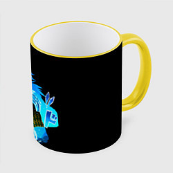 Кружка 3D Томиока Гию Клинок рассекающий демонов, цвет: 3D-желтый кант