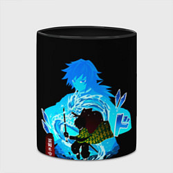 Кружка 3D Томиока Гию Клинок рассекающий демонов, цвет: 3D-белый + черный — фото 2