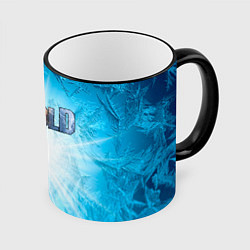Кружка 3D IN COLD horizontal logo with blue ice, цвет: 3D-черный кант