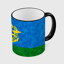 Кружка 3D НИКТО КРОМЕ НАС ВДВ, цвет: 3D-черный кант