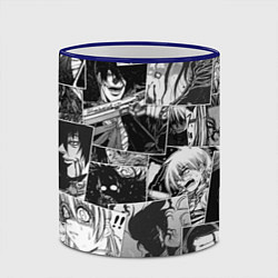 Кружка 3D Хэллсинг паттерн Hellsing, цвет: 3D-синий кант — фото 2