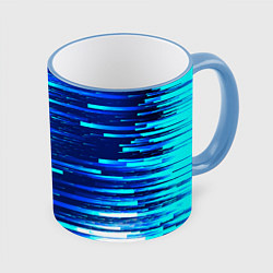 Кружка 3D BLUE STRIPES, цвет: 3D-небесно-голубой кант