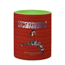 Кружка 3D The Platinum Collection - Scorpions, цвет: 3D-белый + светло-зеленый — фото 2