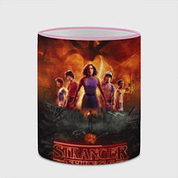 Кружка 3D ОЧЕНЬ СТРАННЫЕ ДЕЛА STRANGER THINGS, цвет: 3D-розовый кант — фото 2