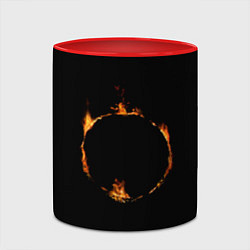 Кружка 3D Знак тьмы из Dark Souls, цвет: 3D-белый + красный — фото 2
