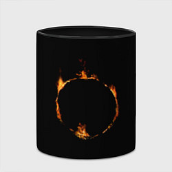Кружка 3D Знак тьмы из Dark Souls, цвет: 3D-белый + черный — фото 2