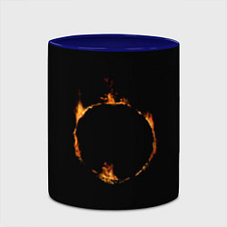 Кружка 3D Знак тьмы из Dark Souls, цвет: 3D-белый + синий — фото 2