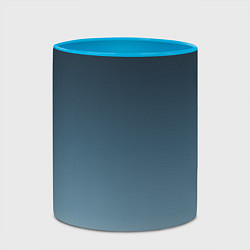 Кружка 3D GRADIENT shades of blue, цвет: 3D-белый + небесно-голубой — фото 2