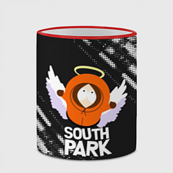 Кружка 3D Южный парк - Кенни Kenny ангел, цвет: 3D-красный кант — фото 2