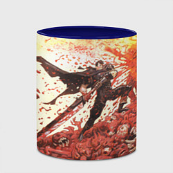 Кружка 3D BERSERK ГАТС РУНА спина, цвет: 3D-белый + синий — фото 2
