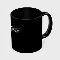 Кружка 3D AESPA SAVAGE LOGO, цвет: 3D-белый + черный