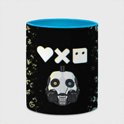 Кружка 3D Love, Death and Robots Pattern, цвет: 3D-белый + небесно-голубой — фото 2