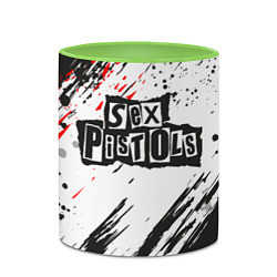 Кружка 3D Sex Pistols Big Logo, цвет: 3D-белый + светло-зеленый — фото 2