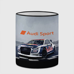 Кружка 3D Ауди Спорт Гоночная команда Audi sport Racing team, цвет: 3D-черный кант — фото 2