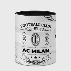 Кружка 3D AC Milan Football Club Number 1 Legendary, цвет: 3D-белый + черный — фото 2