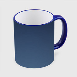 Кружка 3D Gradient Dark Blue, цвет: 3D-синий кант