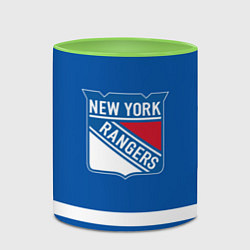 Кружка 3D New York Rangers Панарин, цвет: 3D-белый + светло-зеленый — фото 2