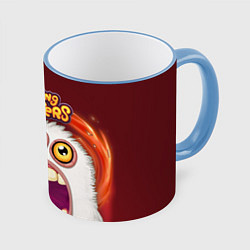 Кружка 3D My singing monster, цвет: 3D-небесно-голубой кант