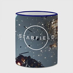 Кружка 3D Космический бой в Starfield, цвет: 3D-синий кант — фото 2