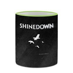 Кружка 3D The Sound of Madness Shinedown, цвет: 3D-светло-зеленый кант — фото 2