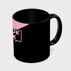 Кружка 3D BLACKPINK BIG LOGO, цвет: 3D-белый + черный