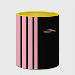 Кружка 3D BLACKPINK HALF BLACK-PINK MINI LOGO, цвет: 3D-белый + желтый — фото 2