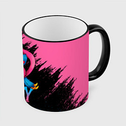 Кружка 3D GAME POPPY PLAYTIME HAGGY WAGGY AND KISSY MISSY, цвет: 3D-черный кант