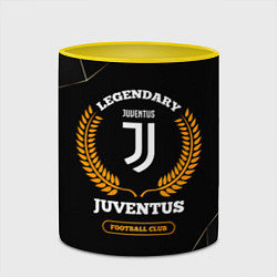 Кружка 3D Лого Juventus и надпись Legendary Football Club на, цвет: 3D-белый + желтый — фото 2