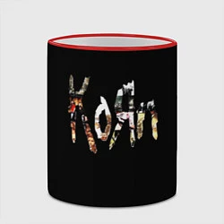 Кружка 3D KoЯn Korn лого, цвет: 3D-красный кант — фото 2
