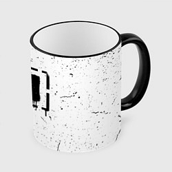 Кружка 3D Linkin Park брызги краски, цвет: 3D-черный кант