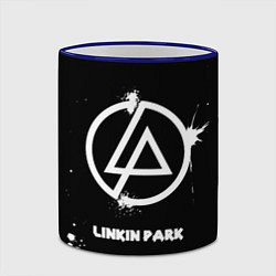 Кружка 3D Linkin Park логотип краской, цвет: 3D-синий кант — фото 2
