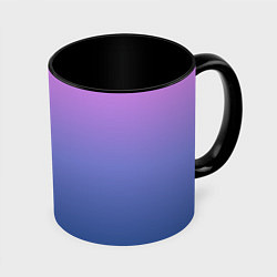 Кружка 3D PINK-BLUE GRADIENT ГРАДИЕНТ, цвет: 3D-белый + черный
