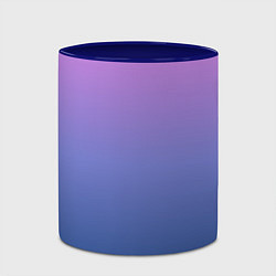 Кружка 3D PINK-BLUE GRADIENT ГРАДИЕНТ, цвет: 3D-белый + синий — фото 2