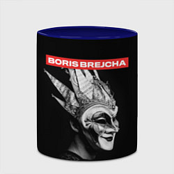 Кружка 3D Boris Brejcha в маске, цвет: 3D-белый + синий — фото 2