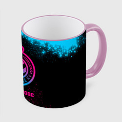 Кружка 3D Club Brugge Neon Gradient, цвет: 3D-розовый кант
