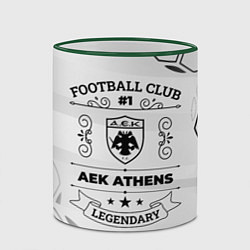 Кружка 3D AEK Athens Football Club Number 1 Legendary, цвет: 3D-зеленый кант — фото 2