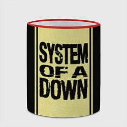 Кружка 3D System of a Down: 5 Album Bundle, цвет: 3D-красный кант — фото 2
