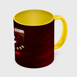 Кружка 3D Hypnotize - System of a Down, цвет: 3D-белый + желтый
