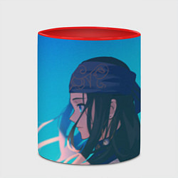 Кружка 3D Красотка Аспира Golden Kamuy, цвет: 3D-белый + красный — фото 2