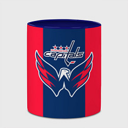 Кружка 3D Вашингтон КэпиталзWashington Capitals, цвет: 3D-белый + синий — фото 2