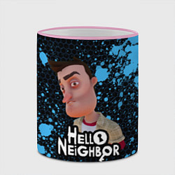 Кружка 3D Hello Neighbor Привет сосед Ник Рот, цвет: 3D-розовый кант — фото 2