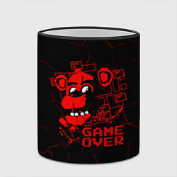 Кружка 3D Пять ночей с фредди - game over, цвет: 3D-черный кант — фото 2