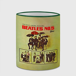 Кружка 3D Beatles N0 5, цвет: 3D-зеленый кант — фото 2