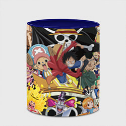 Кружка 3D One Pieceгерои, цвет: 3D-белый + синий — фото 2