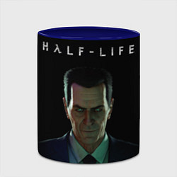 Кружка 3D Half life - Gman, цвет: 3D-белый + синий — фото 2